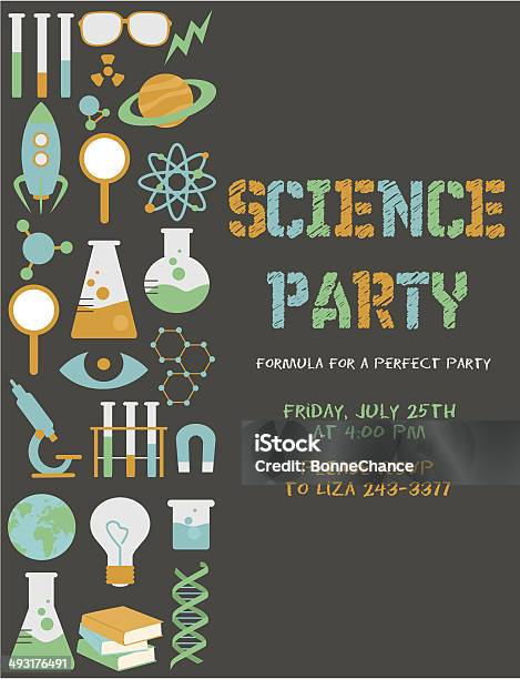 Science Party Stock Illustration - Download Image Now - Chemistry, Conspiracy, Education