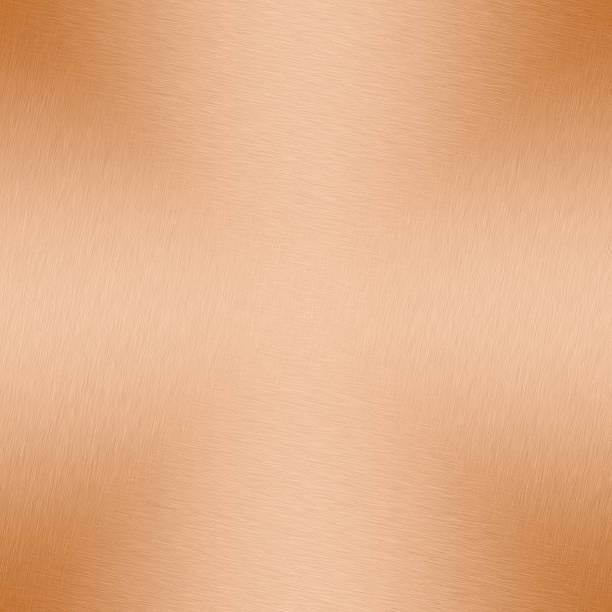 istock Metal background or texture of brushed copper plate 493177981