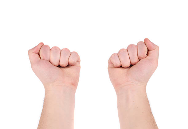 istock Man hands in fist. 493178079
