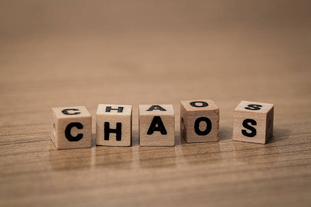 istock Chaos in wooden cubes 493180132