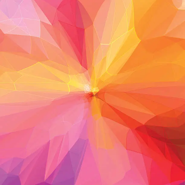 Vector illustration of Abstract soft colors geometric background