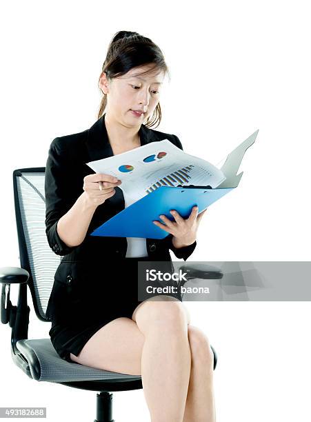 Businesswoman Holding Clipboard Stock Photo - Download Image Now - 2015, 30-34 Years, 30-39 Years