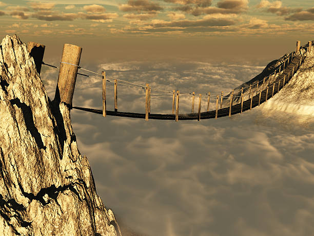 Photo of Wooden suspension bridge