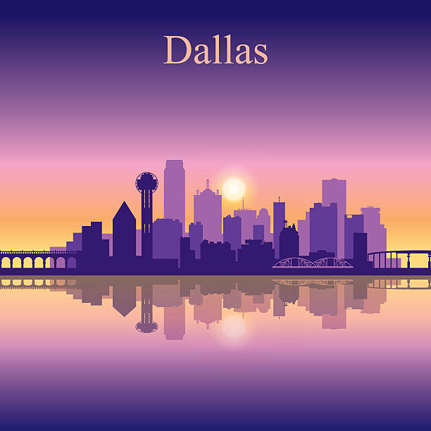 Dallas City Skyline Silhouette Background Stock Illustration - Download  Image Now - Dallas - Texas, Urban Skyline, Cityscape - iStock