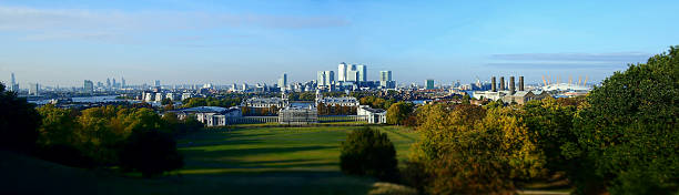 보기 런던 메트로폴리스 그리니치 관측소 (광각 - royal observatory 뉴스 사진 이미지