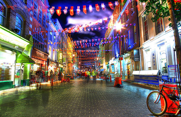 istock Two policemen walking through Chinatown at Night (London) 493191102