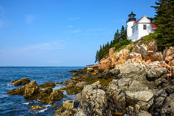 parque nacional de acadia - mount desert island - fotografias e filmes do acervo