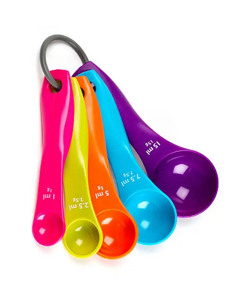 Photo of colorful measuring spoons