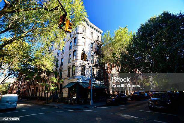 Streets Of New York In Autumn Stock Photo - Download Image Now - 2015, Autumn, Blue