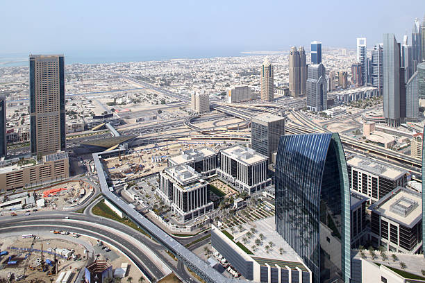 istock dubai downtown beautiful city view 493201409