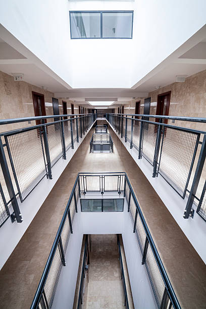 istock Modern corridor in apartment house 493201671