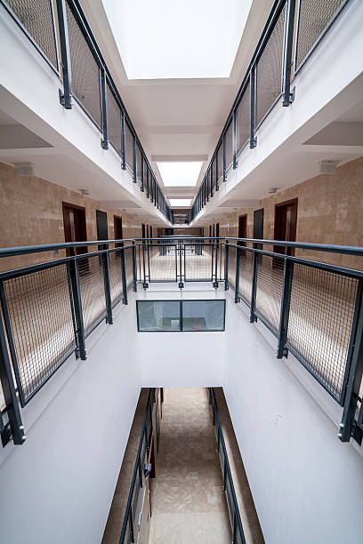 istock Modern corridor in apartment house 493201689