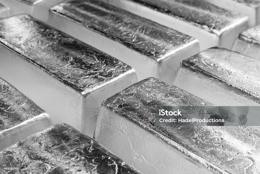 Silver Bars - Lizenzfrei Erz Stock-Foto