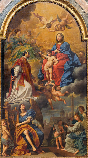 istock Bologna - Madonna in the glory with st. Ignace 493202477