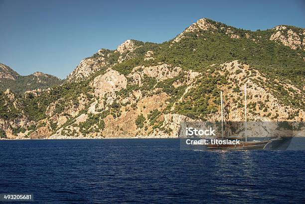 Türkische Gulet Stockfoto und mehr Bilder von Anker werfen - Anker werfen, Asien, Berg