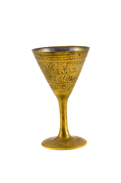 istock antique decorative brass cup isolated on white 493207067
