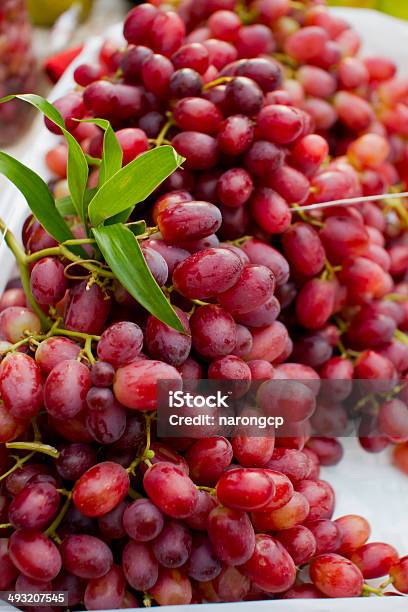 Red Grape Stock Photo - Download Image Now - Agriculture, Autumn, Basket