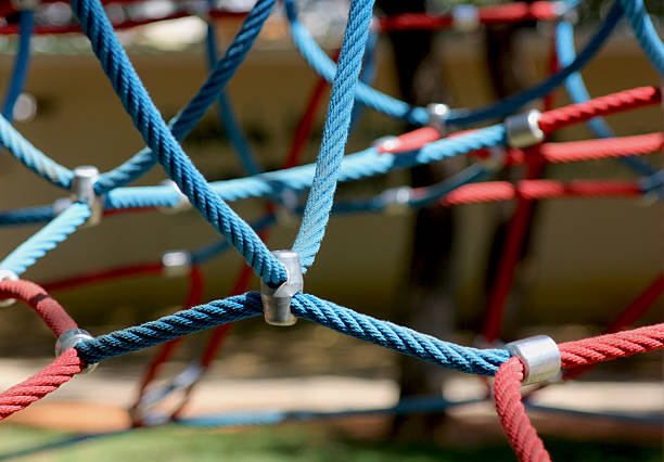 Playground rope stock photo