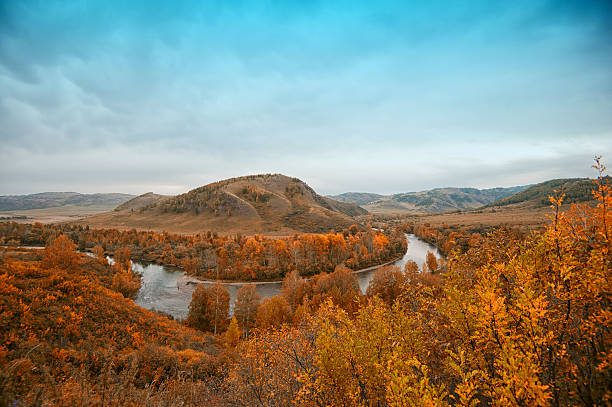 istock Autumn river at evening 493212334