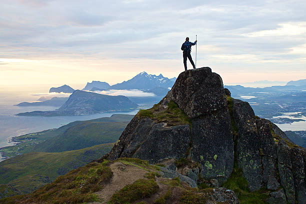 istock Mountaineering in Lofoten 493213432