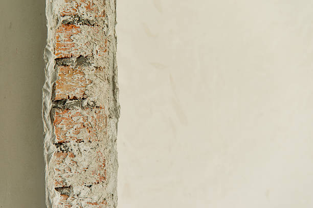 istock Brick walls are sewn plasterboard 493215988