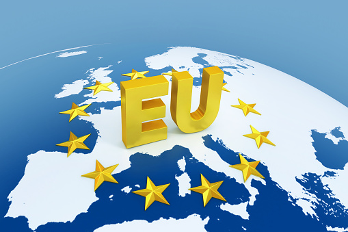 european union 3d illustration