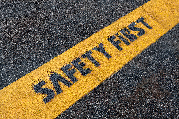 istock Safety sign on road 493218233
