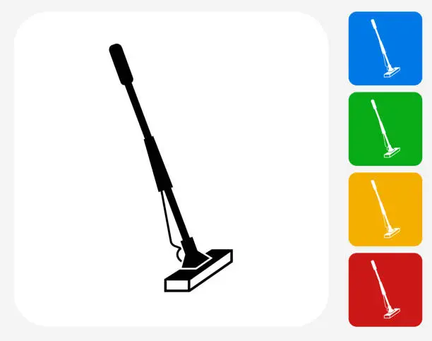 Vector illustration of Vacuuming Icon Flat Graphic Design