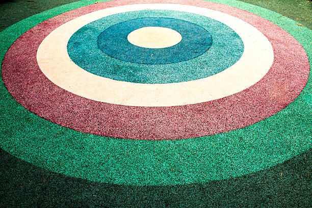 colorful rubber floor stock photo