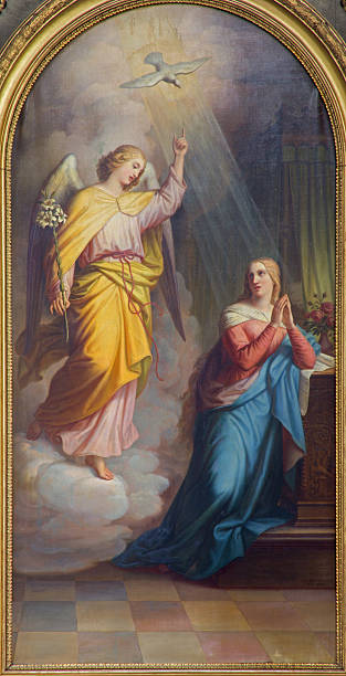 istock Vienna - Annunciation from main altar of baroque Servitenkirche 493219135