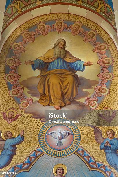 Vienna God The Father From Presbytery Of Carmelites Church Stock Photo - Download Image Now