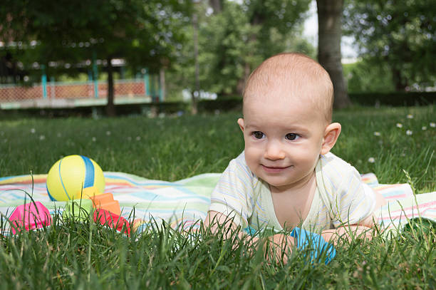 istock Baby boy in nature 493220022