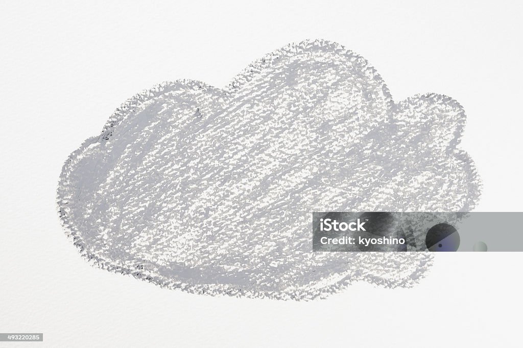 雲のクレヨン画 - 雲のロイヤリティフリーストックフォト