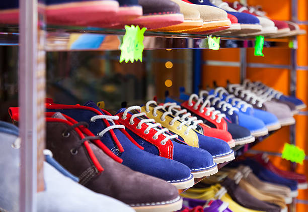 istock Counter with casual shoes 493220825