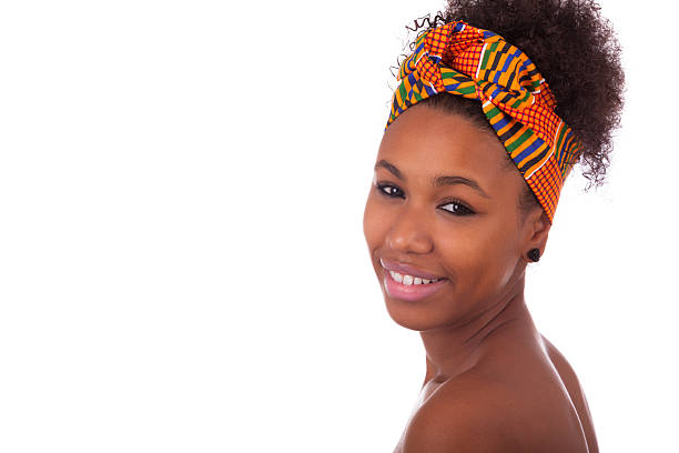 istock Young beautiful african woman, Isolated over white background 493221080
