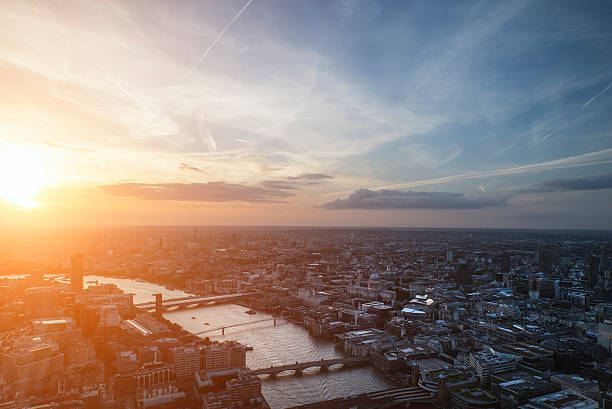 istock London city aerial view over skyline with dramatic sky 493221208