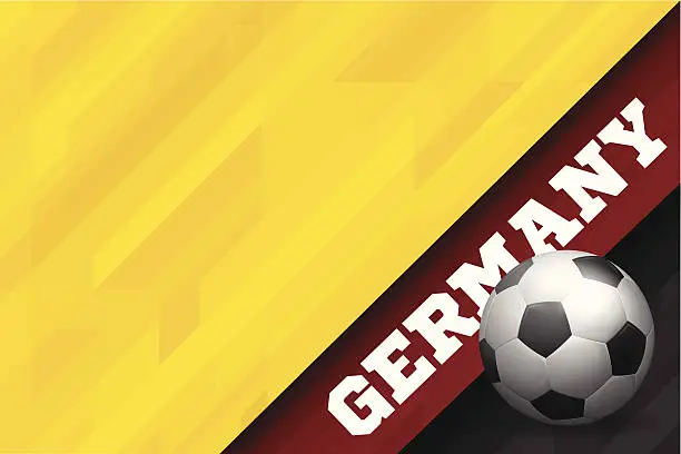 Vector illustration of Germany Soccer Background