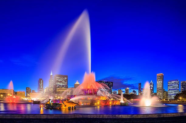 istock Buckingham fountain at twilight 493222935