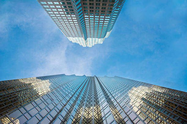 istock Abstract of Highrises and a Blue Sky 493224163