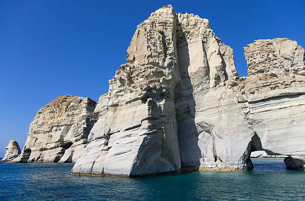 istock Rocky coastline in Milos island, Cyclades, Greece 493224210