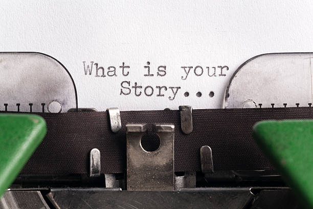 あなたのストーリーはます。 - typewriter key 写真 ストックフォトと画像