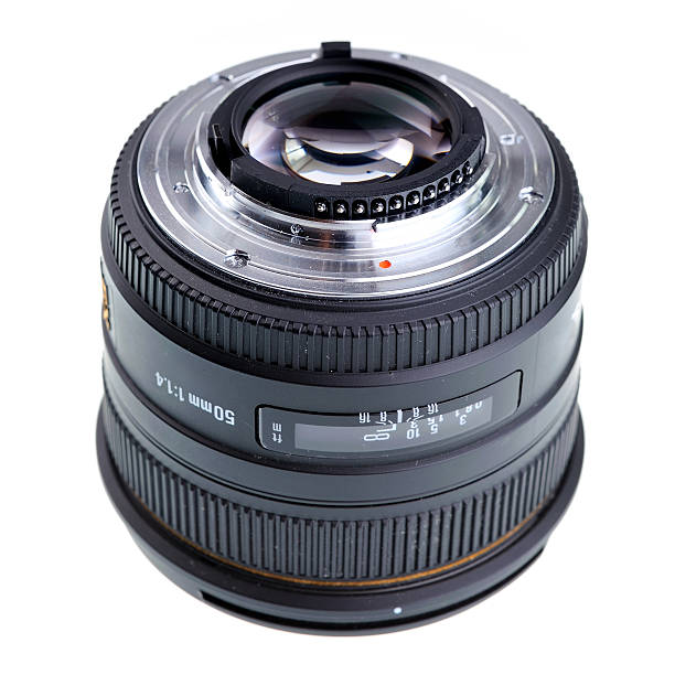 istock 50mm lens isolated on white. 493236974