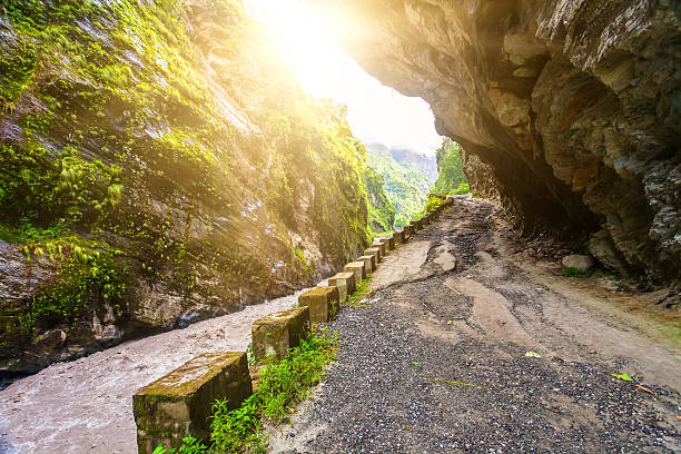istock river and rural road in Nepal 493237452