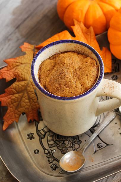 istock Pumpkin Spice Latte Microwave Mug Cake fall dessert 493238200