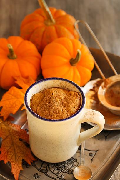 istock Pumpkin Spice Latte Microwave Mug Cake fall dessert 493238218