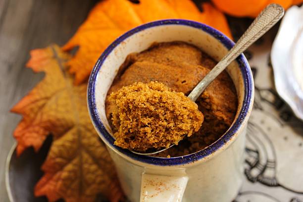 istock Pumpkin Spice Latte Microwave Mug Cake fall dessert 493238220