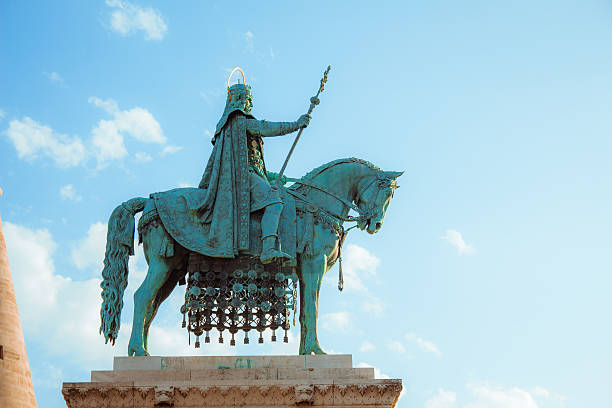 istock Bronze statue of Stephen I of Hungary 493238954