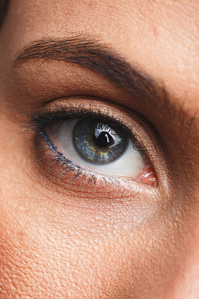 istock Close up of a blue eye 493241238
