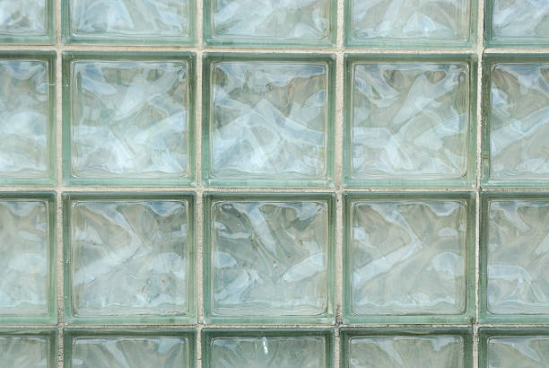 istock Blocks of crown glass block window 493242078