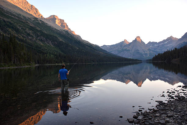istock Fly fishing in the Mountains 493243512